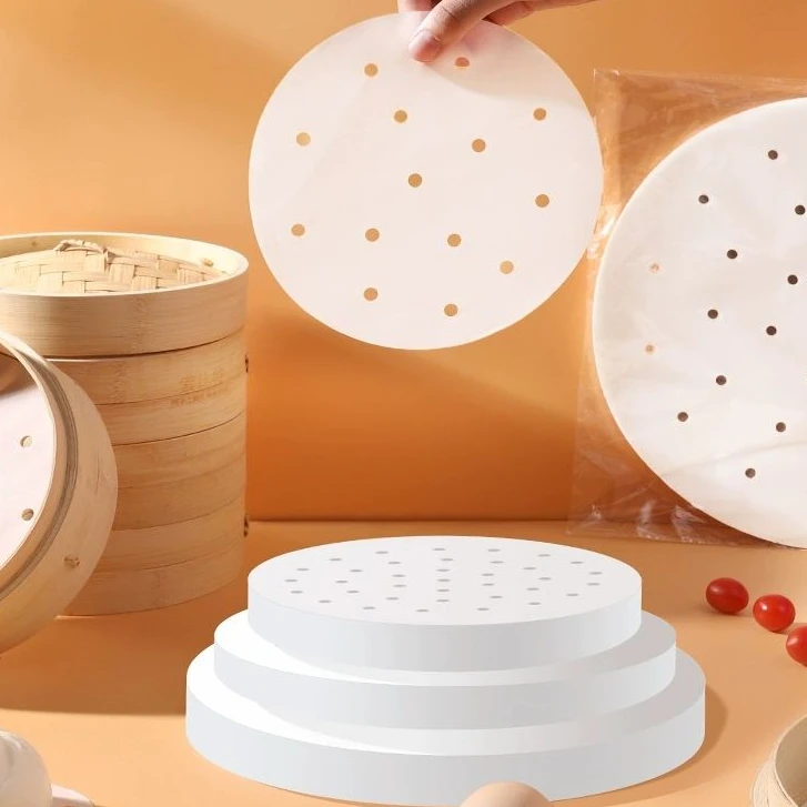 蒸笼纸蒸包子垫纸蒸馒头不粘家用专用蒸屉布垫子一次性油纸