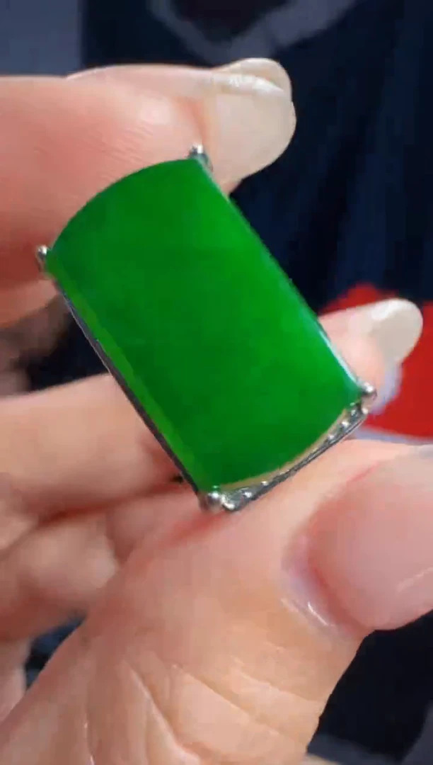 未镶嵌定制翡翠翡翠戒指23