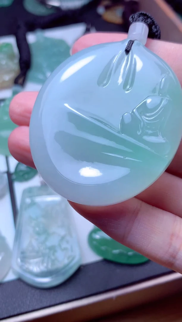 颈饰未镶嵌翡翠氷*天然A货翡翠