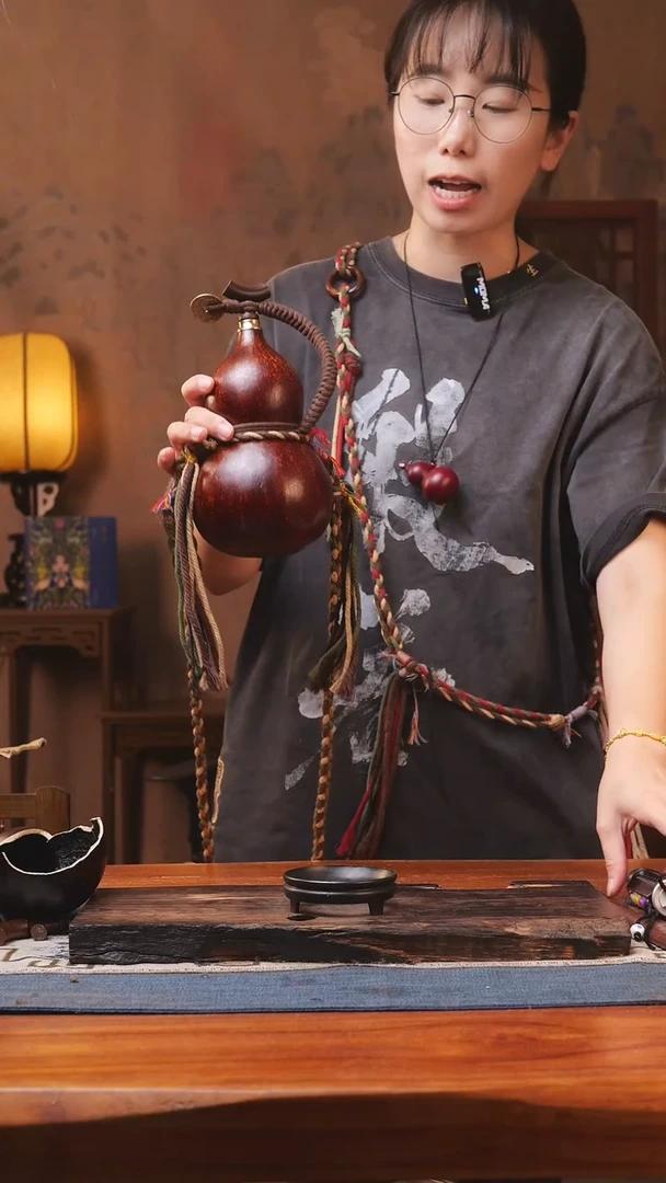1338号精品大漆葫芦防腐防渗装水茶酒