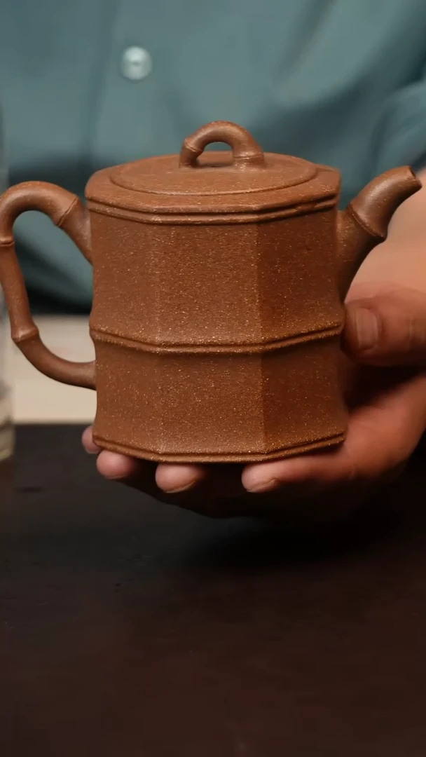 茶壶紫砂原矿紫砂桃花泥竹