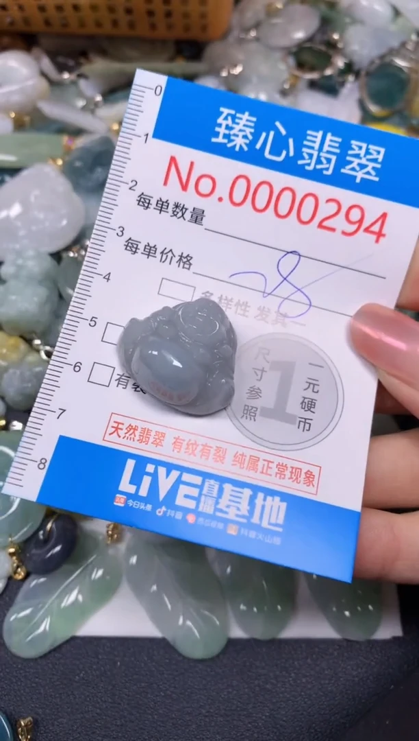 【闪购商品】翡翠颈饰未镶嵌含绳000294