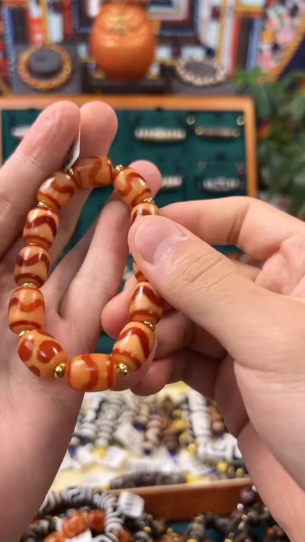 玛瑙/玉髓（覆膜）颈饰合金27.（微瑕）