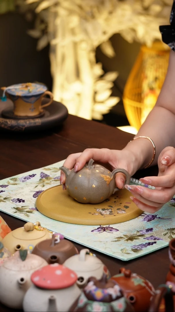 茶壶紫砂范*宁原矿紫砂手工壶杯子朱泥