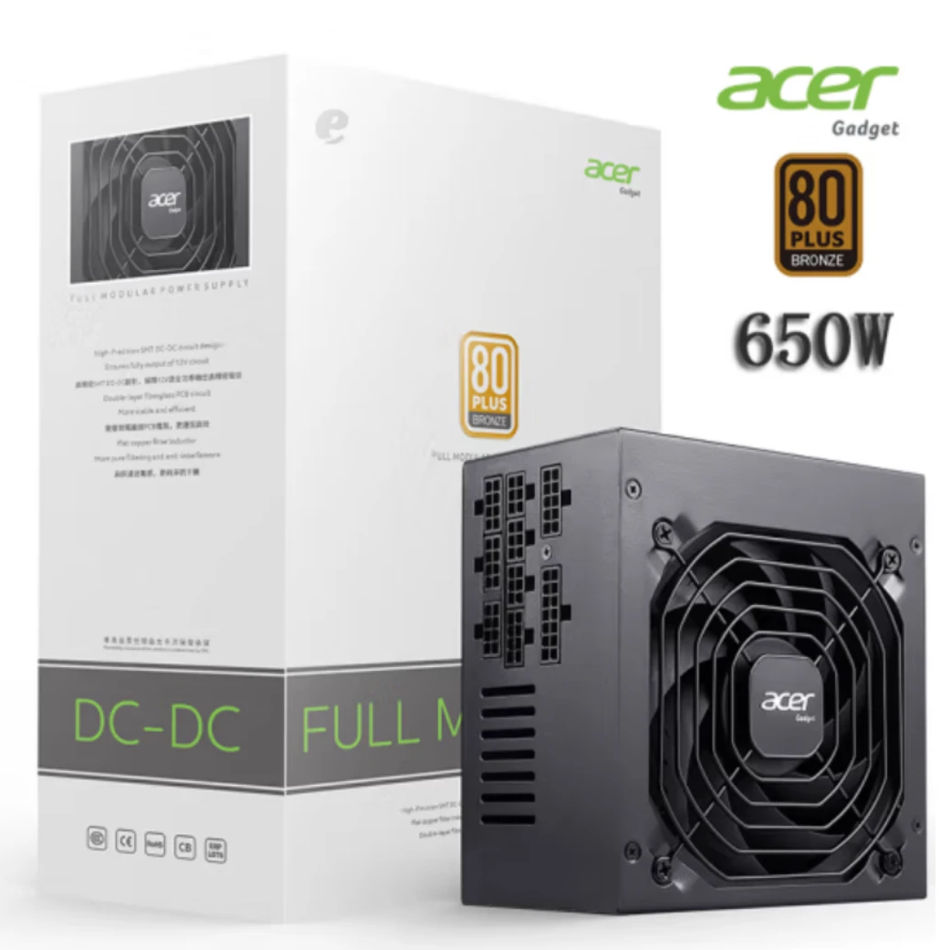 acer/宏碁AC系列电源 额定550W/650W/750W/1000W 全模组电脑电源