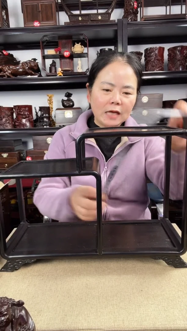 木瑕疵黑二连老李红木工艺品