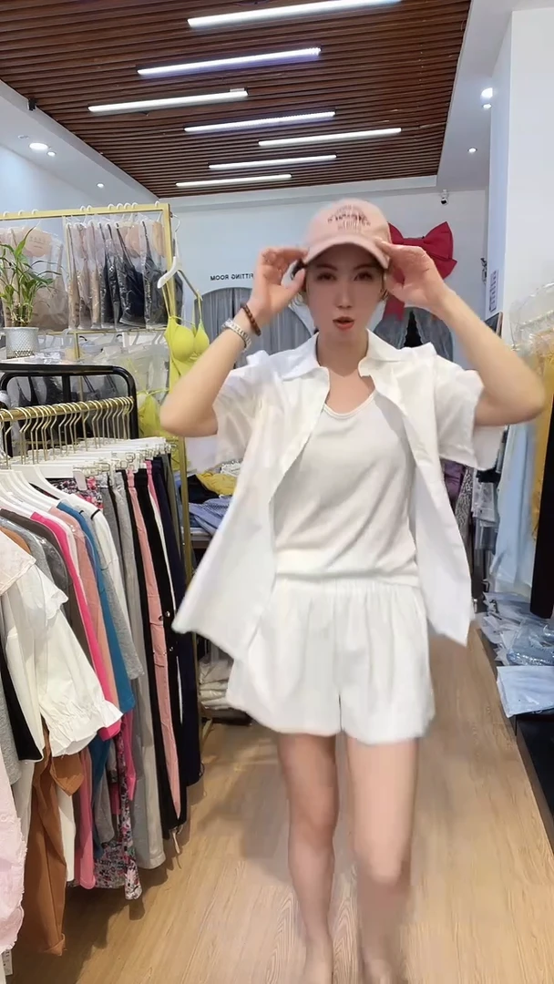 夏季薄款白色套装