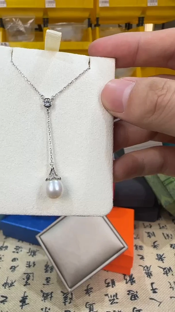 颈饰银S925镶嵌淡水珍珠TZ02306-1DOwi080090