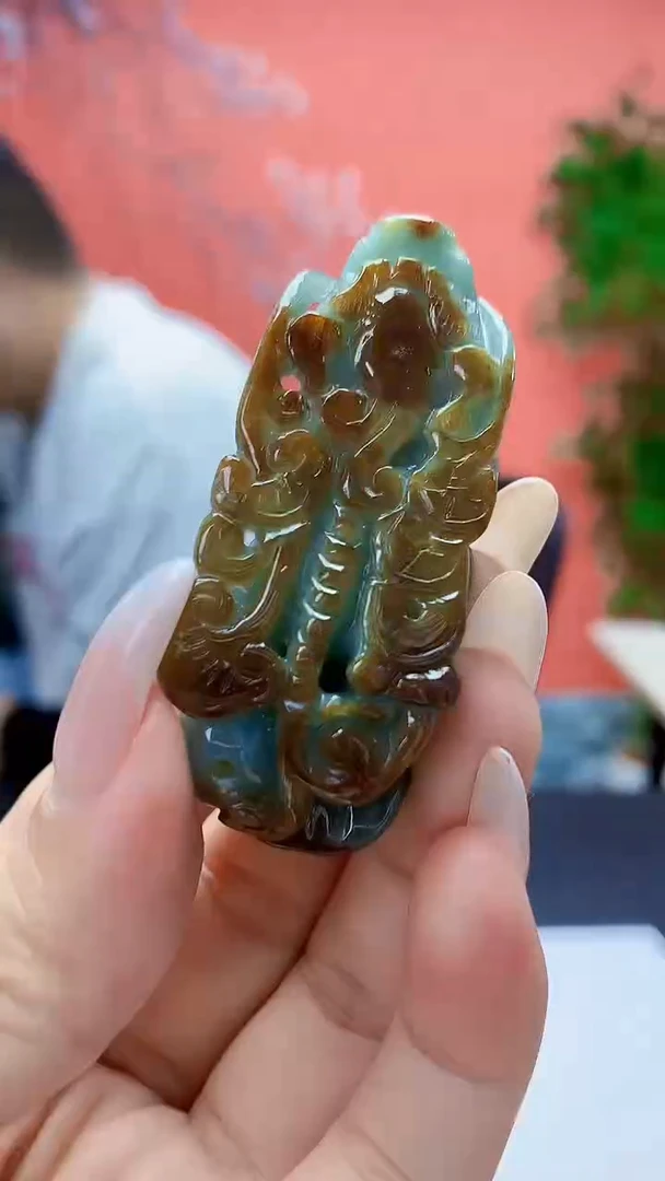 未镶嵌定制翡翠4898ty-毛货挂件224
