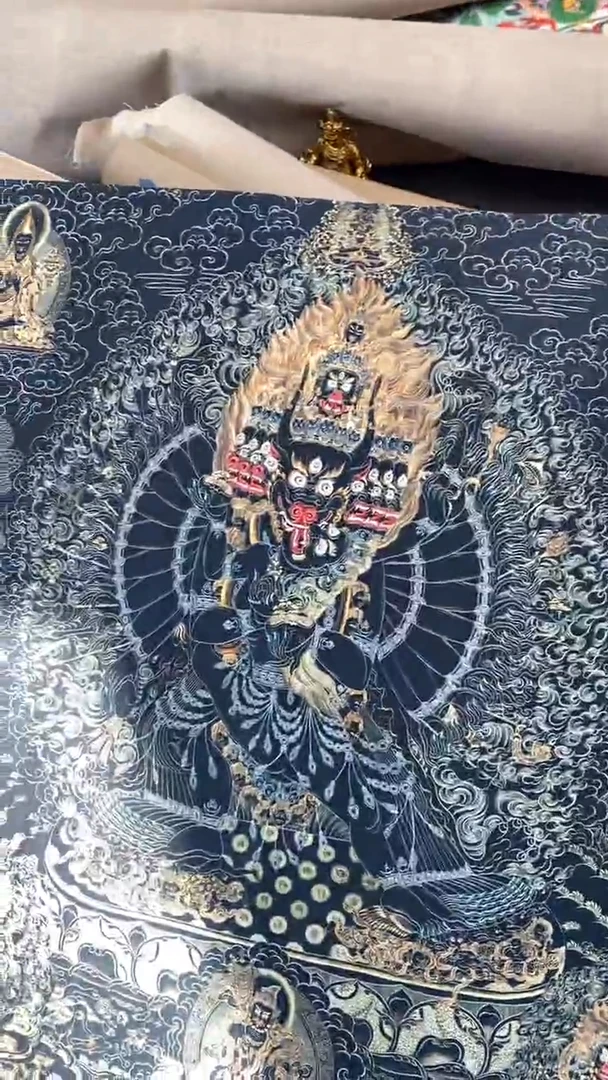 卷轴画王姬藏传唐卡艺术品