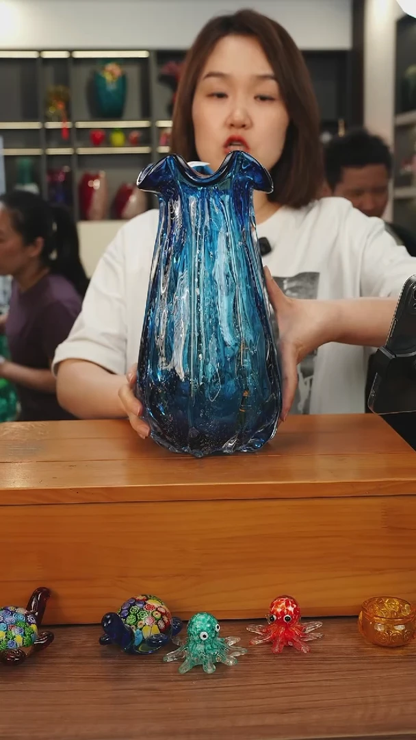 琉璃外贸花瓶花器花盆261