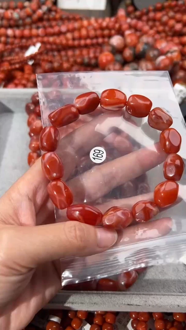 南红玛瑙手串未镶嵌13