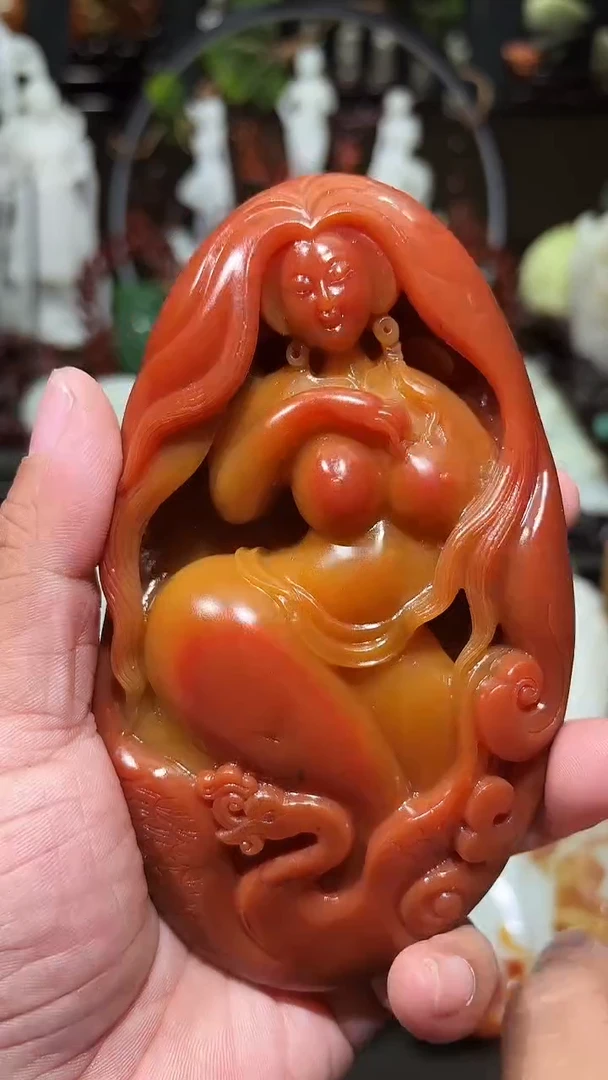 未镶嵌和田玉摆件遇贵人