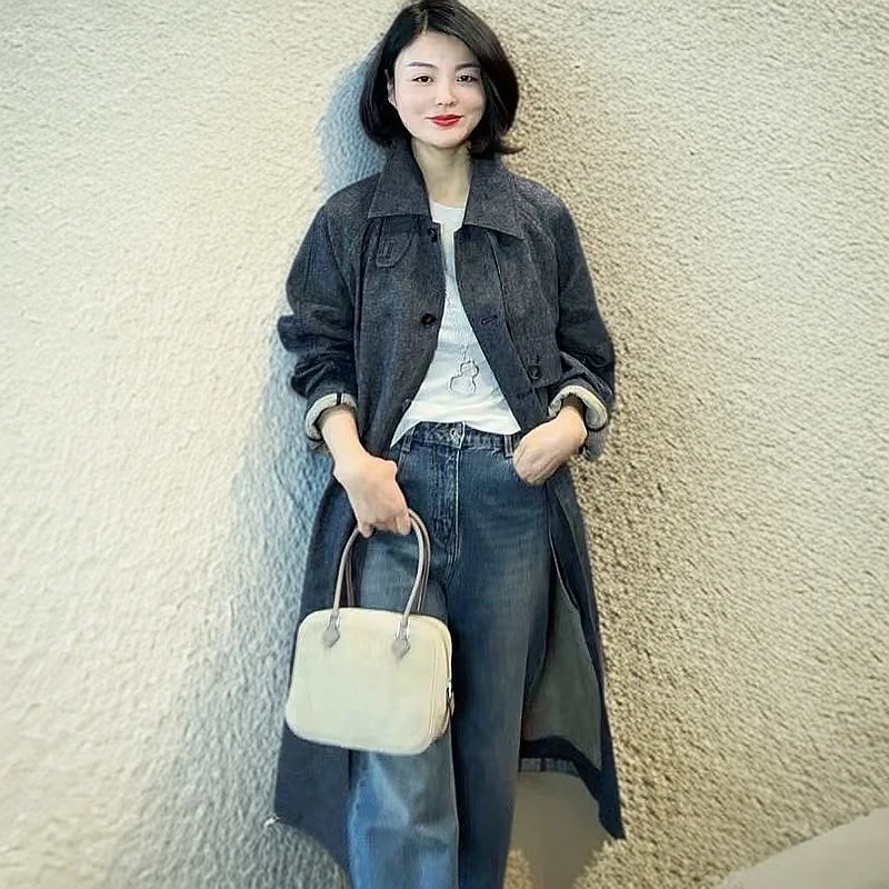 【TANTAN】气质百搭韩版简约春款风衣#323