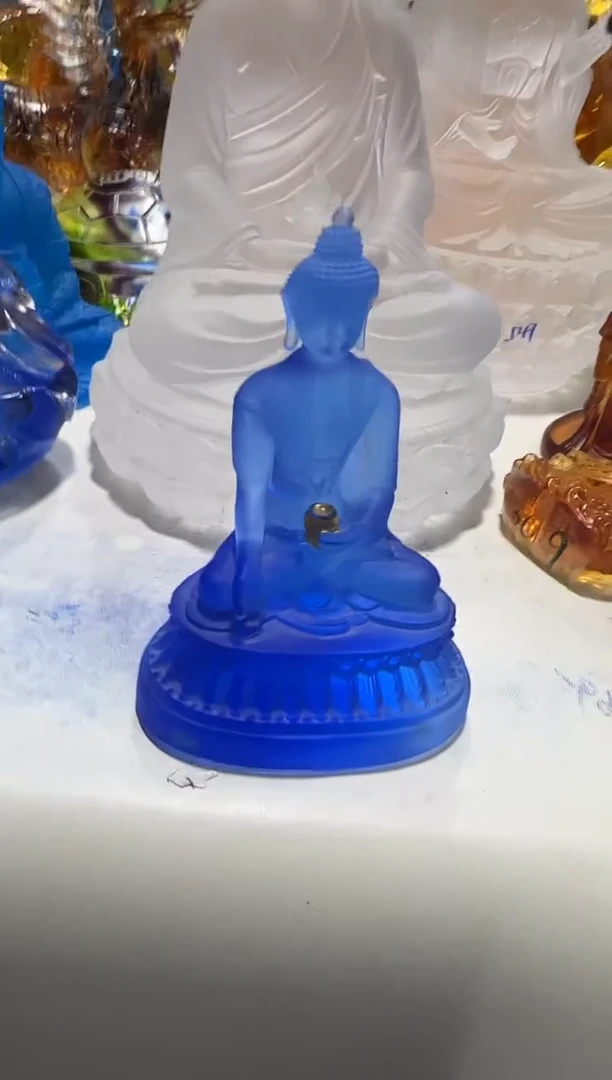 手工艺品琉璃352微瑕纯手工古法琉璃假一罚十
