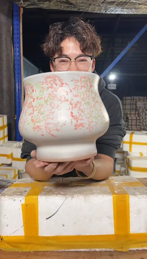 紫砂花盆宜兴紫砂粗陶花盆18-20