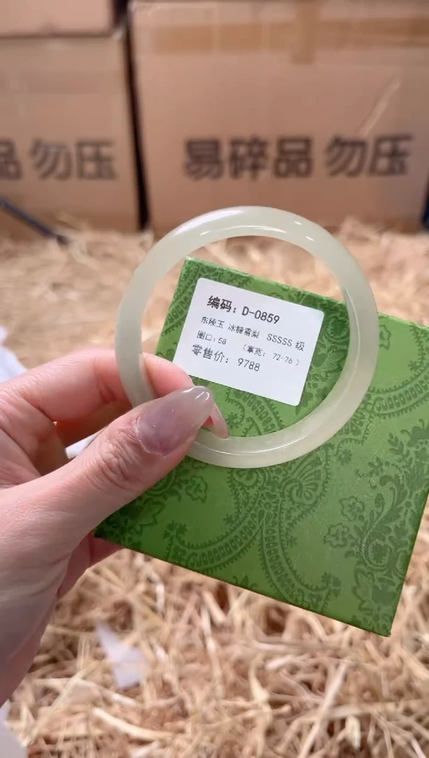 未镶嵌手镯石英质玉D-0859