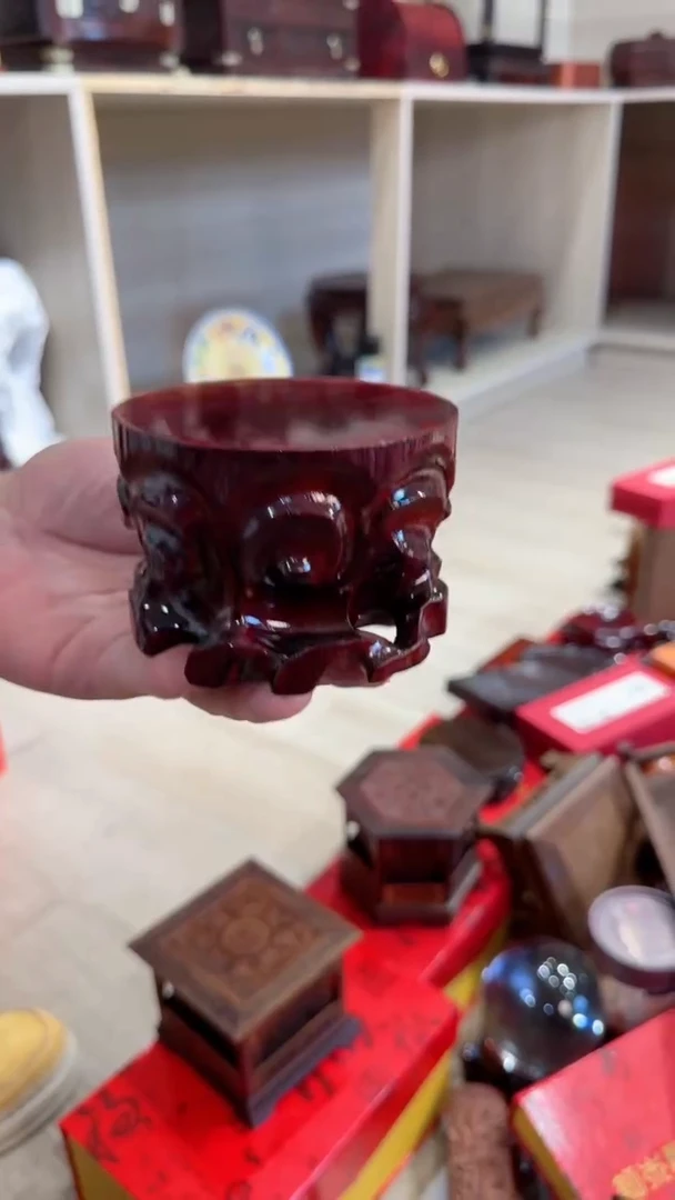 木 光头红木工艺品-圆单高