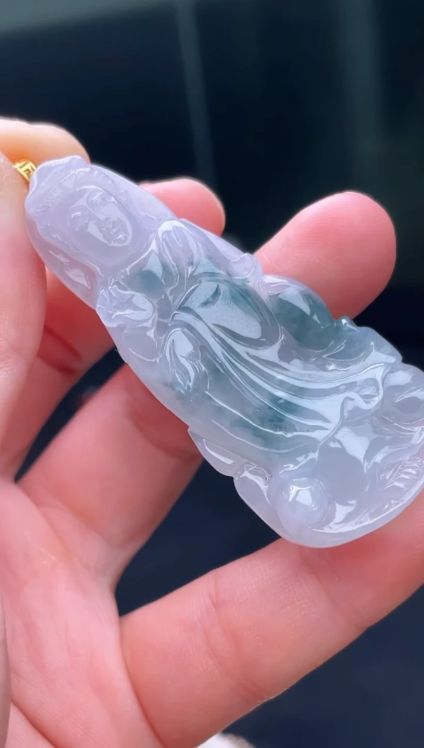 颈饰18K金镶嵌翡翠30.......
