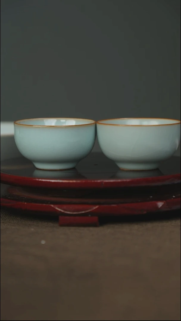牛**坤敛口杯 带底款 四只
