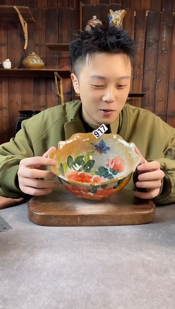 碗917，手工手绘，超值陶瓷