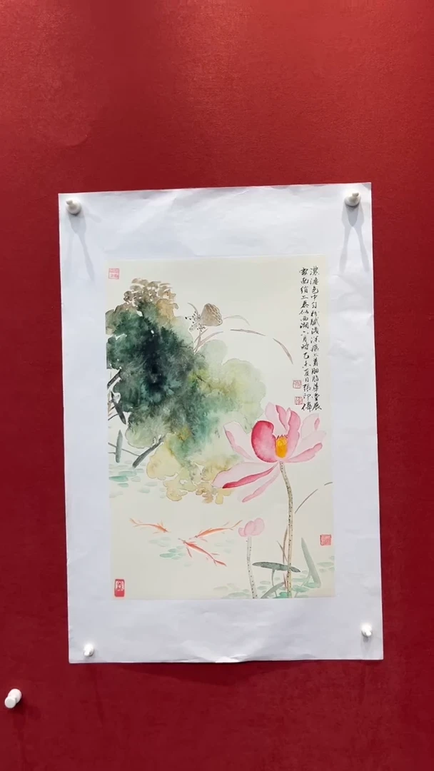 国画老师现场创作  40