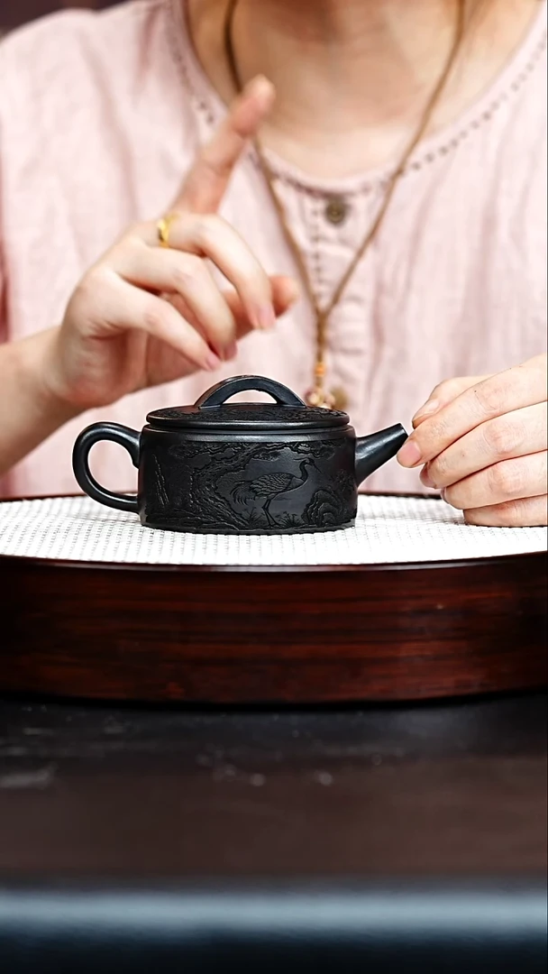 茶壶紫砂汉瓦  石黄