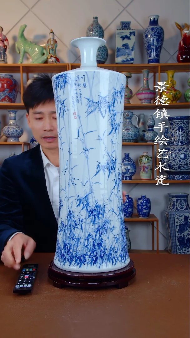 瓶景德镇手工手绘陶瓷摆件43