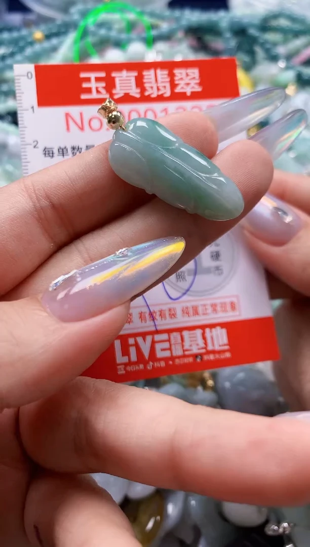 翡翠未镶嵌吊坠(不含链)1223