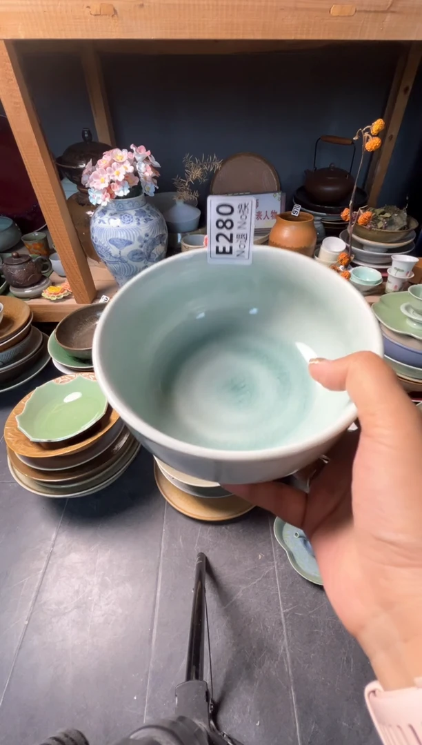 瓷片?**温e280蓝色流釉钵福利
