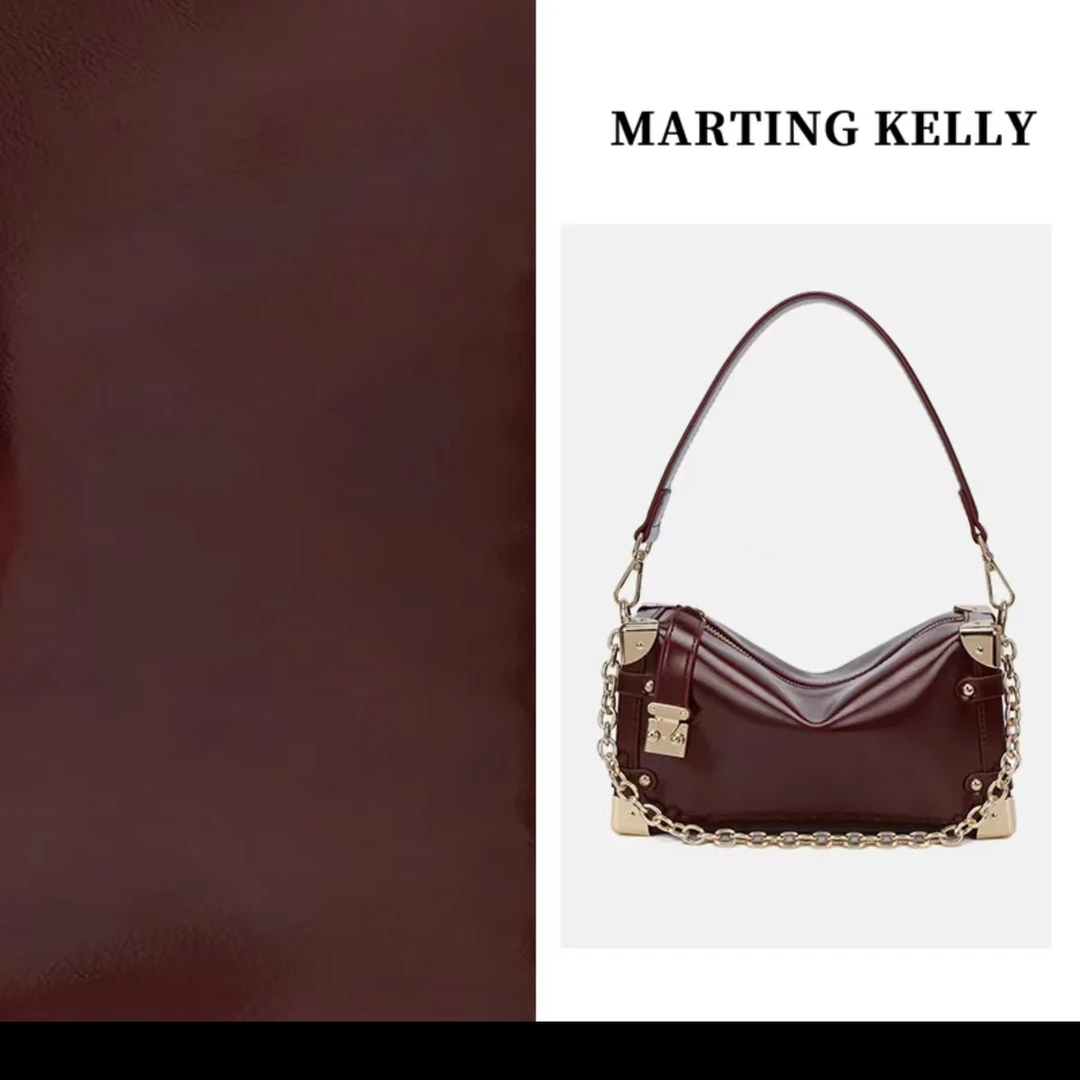 红色 MARTING KELLY 新款百搭斜挎包M006