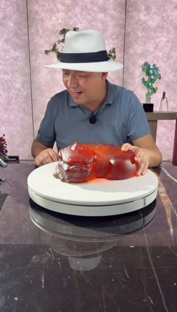 摆件璨石美学蜜蜡卧福貔貅