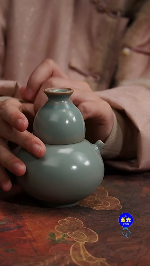 摆件瓷瑕品清凉寺原矿釉（独酌）0049