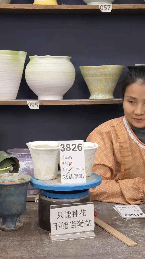 景德镇花盆默认微瑕3826