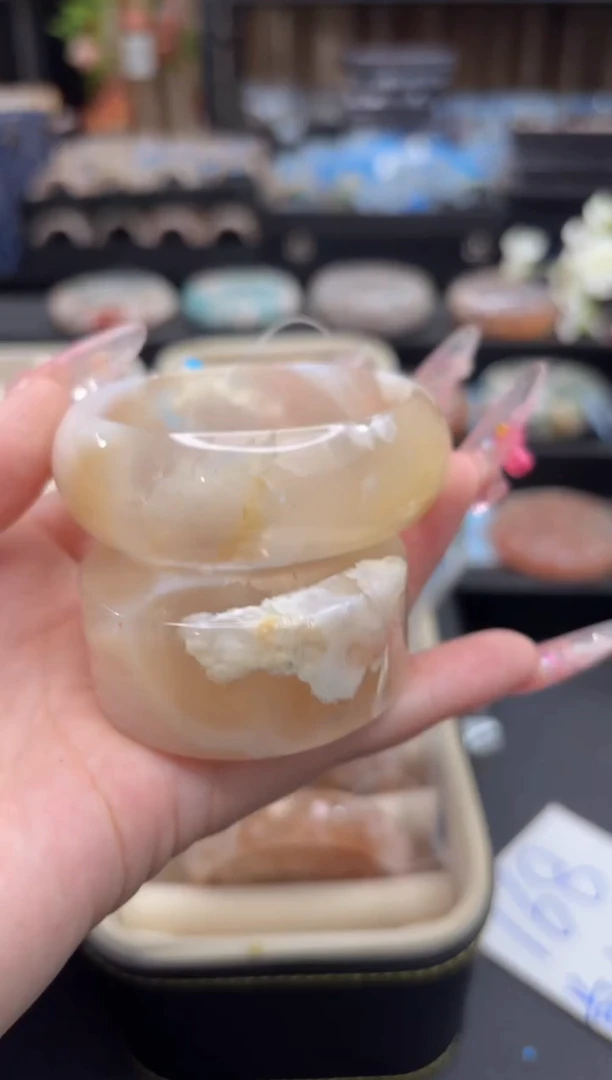 未镶嵌手镯石英质玉227(54圈赠送镯心)