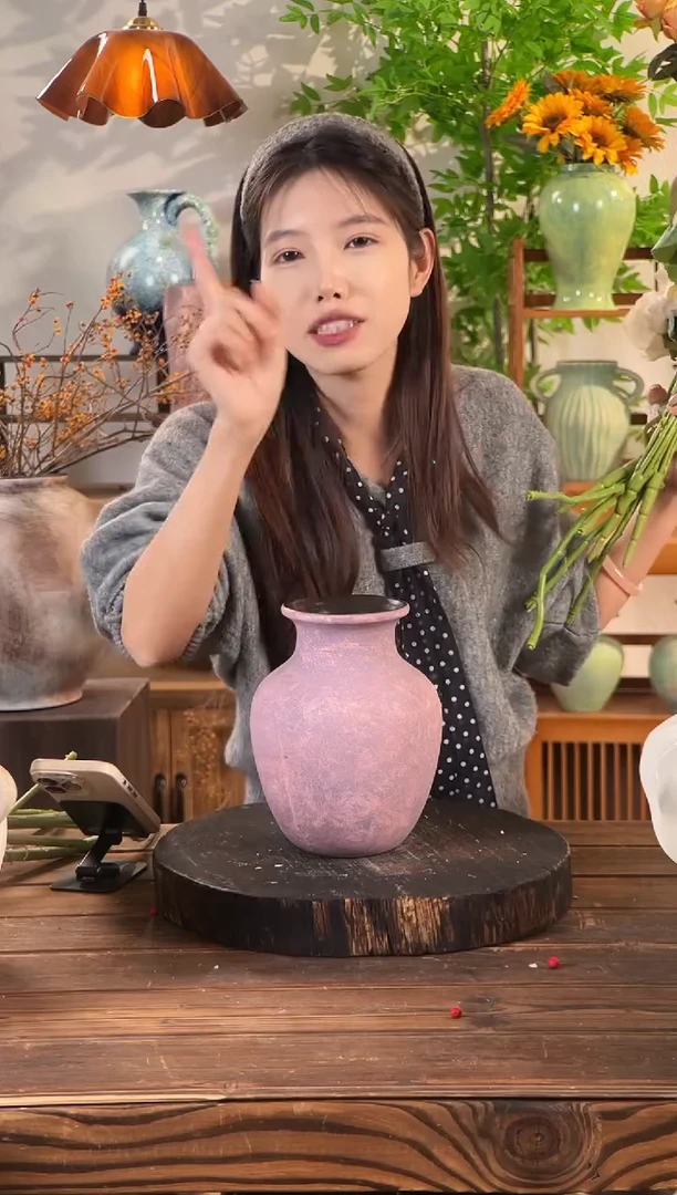 烟雨凝紫-胖肚瓶中号