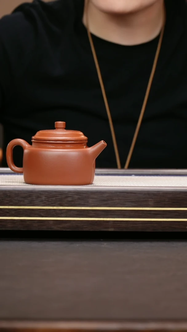 茶壶紫砂小煤窑朱泥  德钟