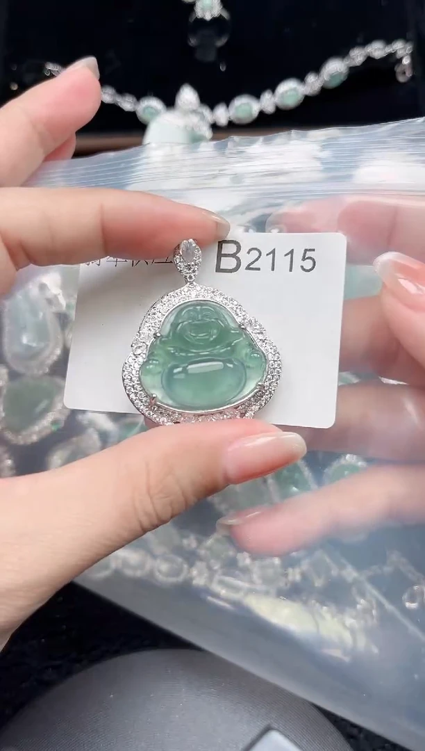 【闪购商品】翡翠颈饰未镶嵌2115赠皮绳