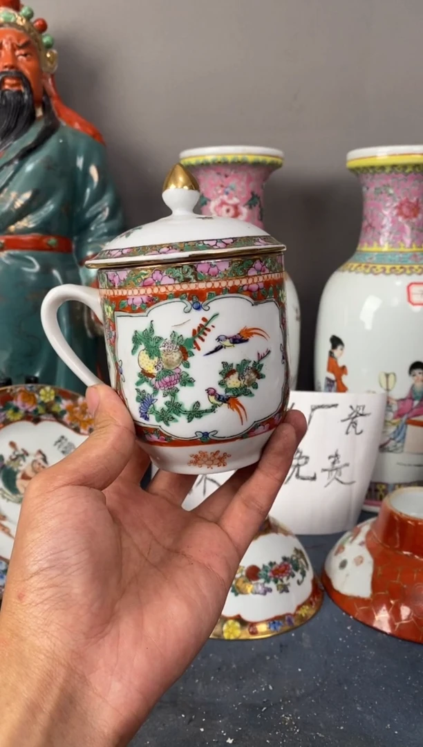 摆件陶567精品老厂瓷器（煤窑烧制）