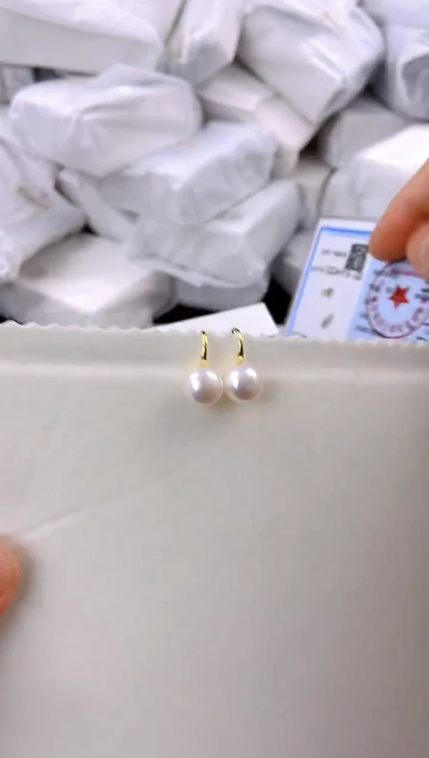 未镶嵌耳饰淡水珍珠ed1032