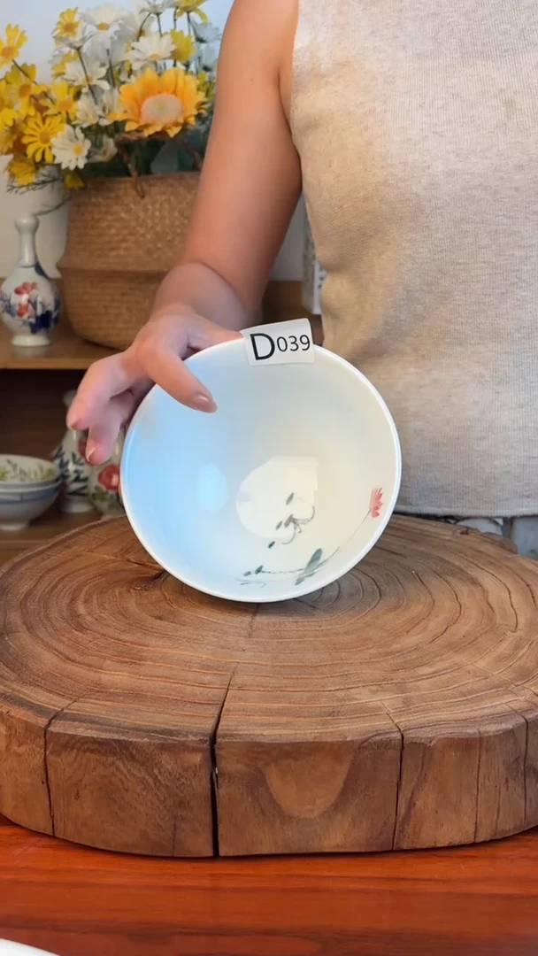 瓷片景德镇高温釉中彩-大面碗039