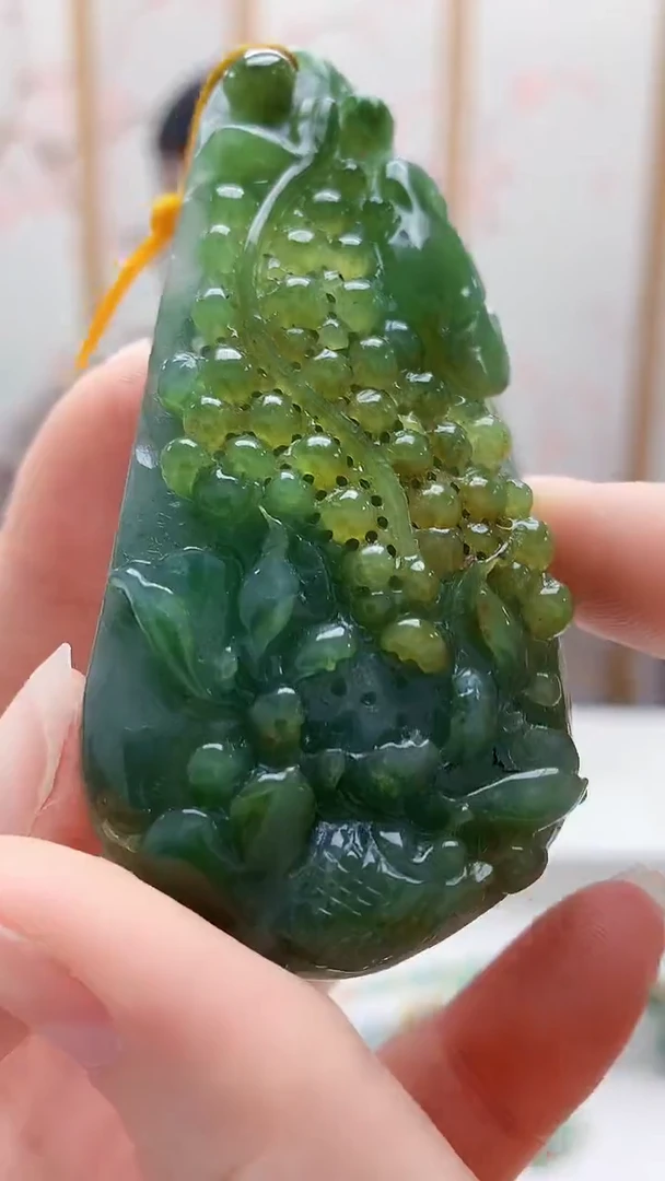 未镶嵌定制翡翠5129ry-毛货挂件42