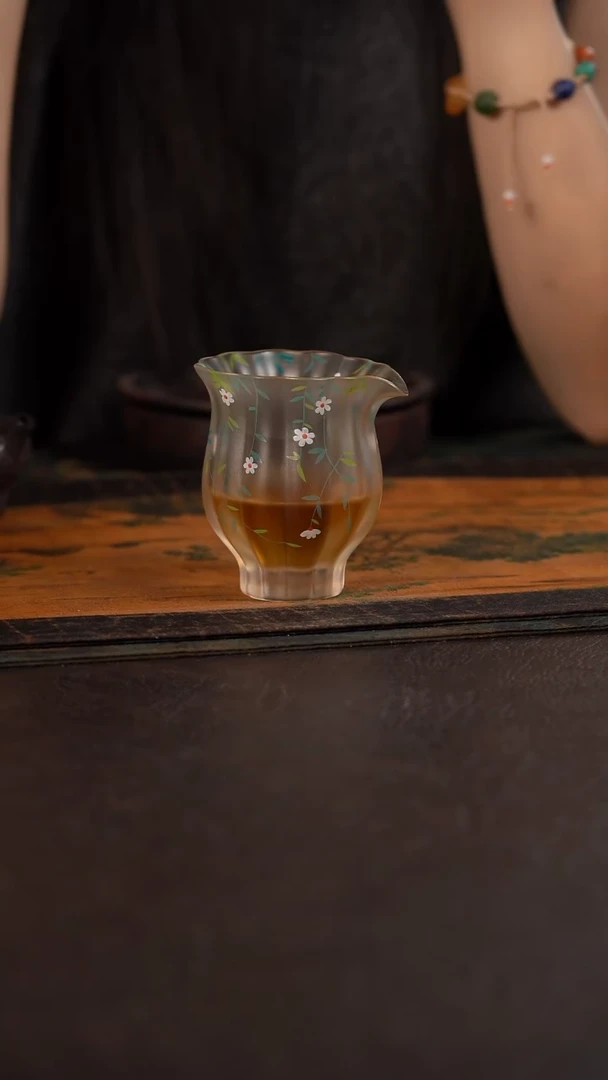 陶瓷杯周边琉璃心缘甄加彩公道柳叶吊篮