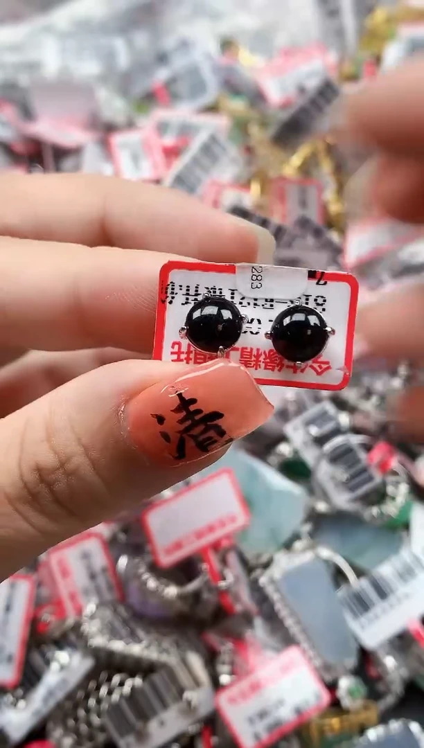 银S925镶嵌戒指翡翠天然A货缅甸翡翠