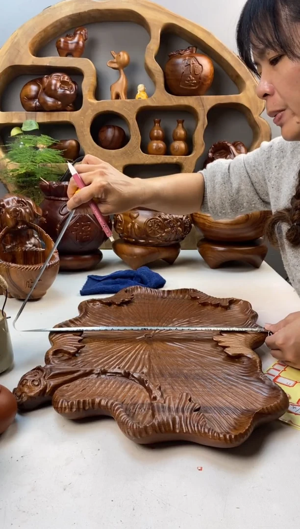 香樟木63荷叶干泡/尺寸