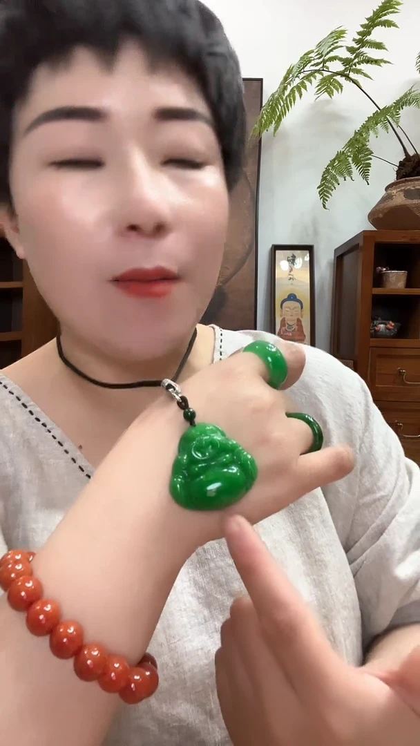 吊坠(赠链)合金翡翠122