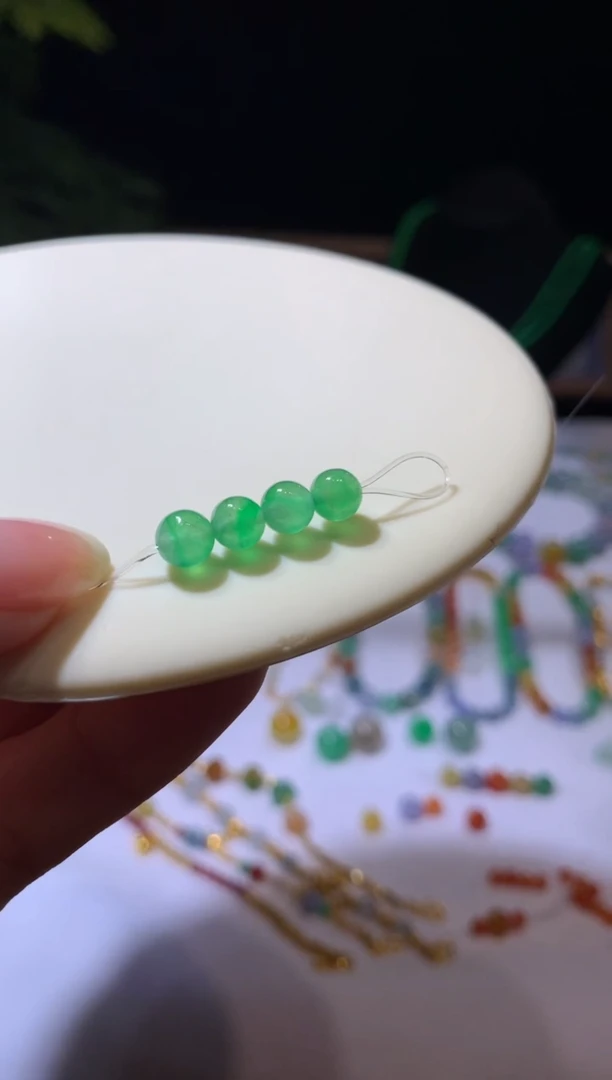 【闪购商品】定制翡翠未镶嵌5.1珠子29800+1490