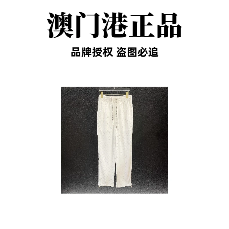 【澳门港正品】夏季裸感长裤轻奢欧品时尚直筒裤百搭休闲裤K8101