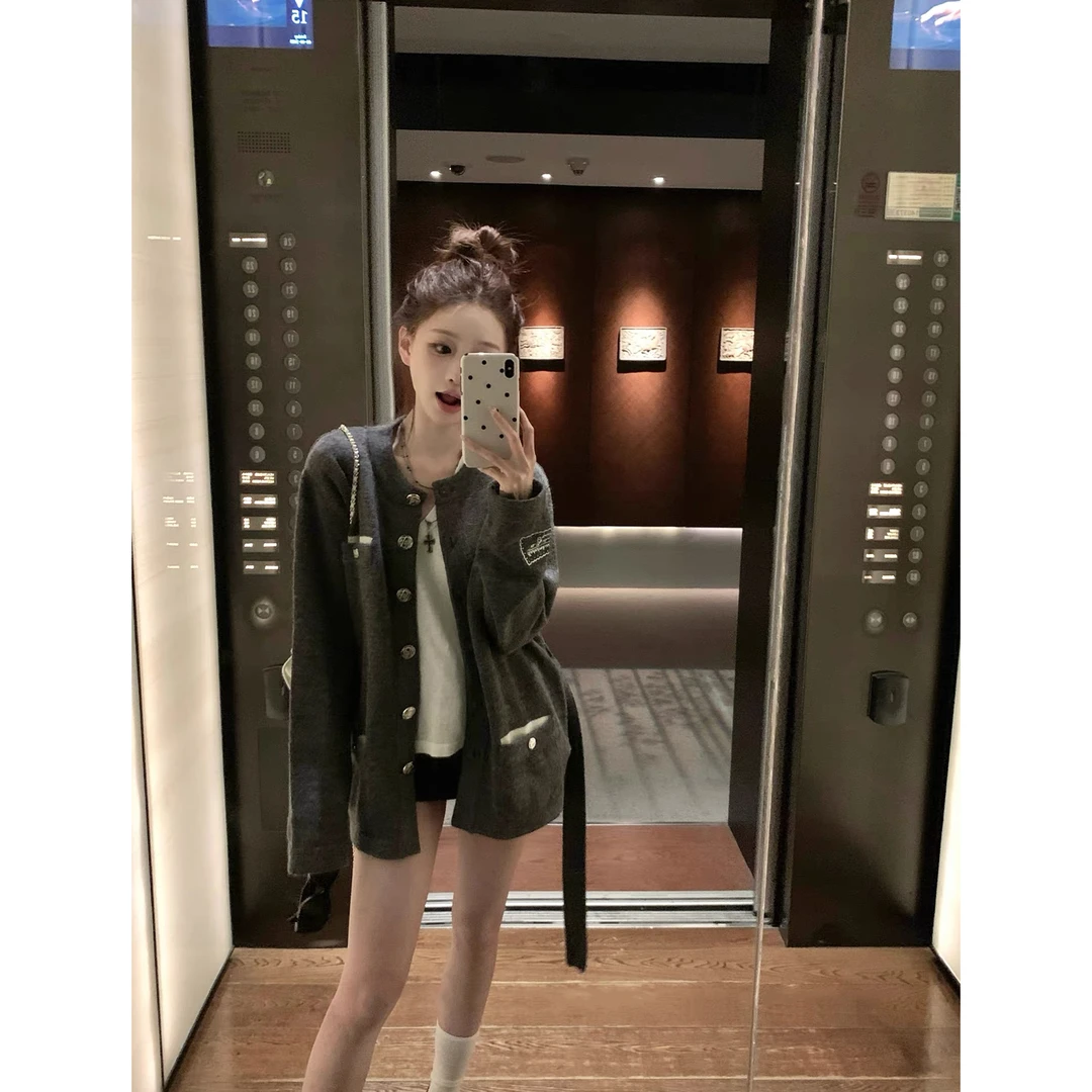 经典正肩显瘦小香可收腰开衫C 9324#