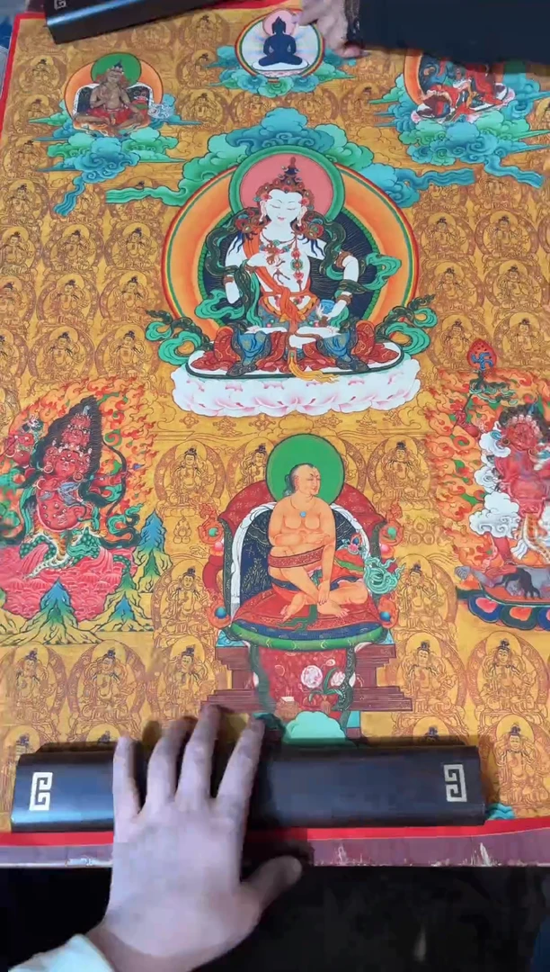 卷轴画龙妹唐卡直播tk16